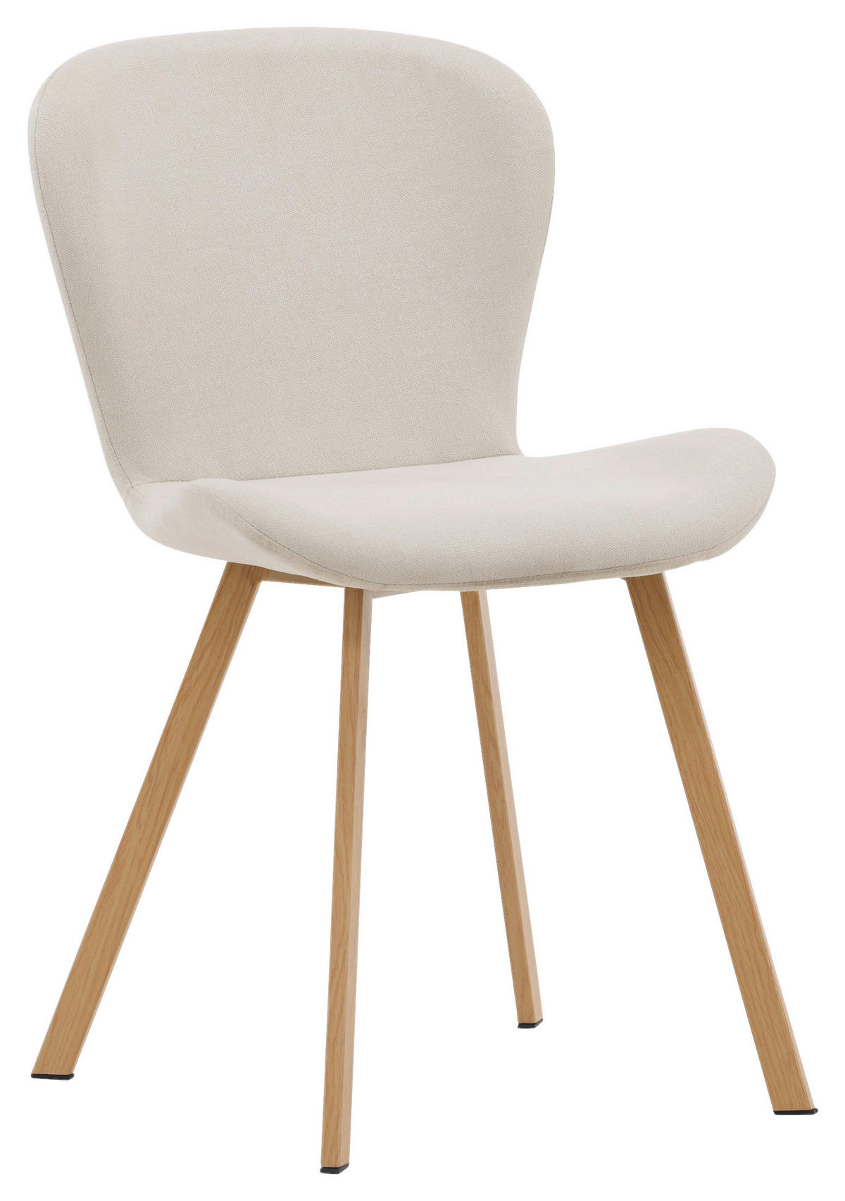 STOLSET 2 styck stål textilväv  - beige/ljusbrun, Design, metall/textil (48/80/50cm) - Livetastic