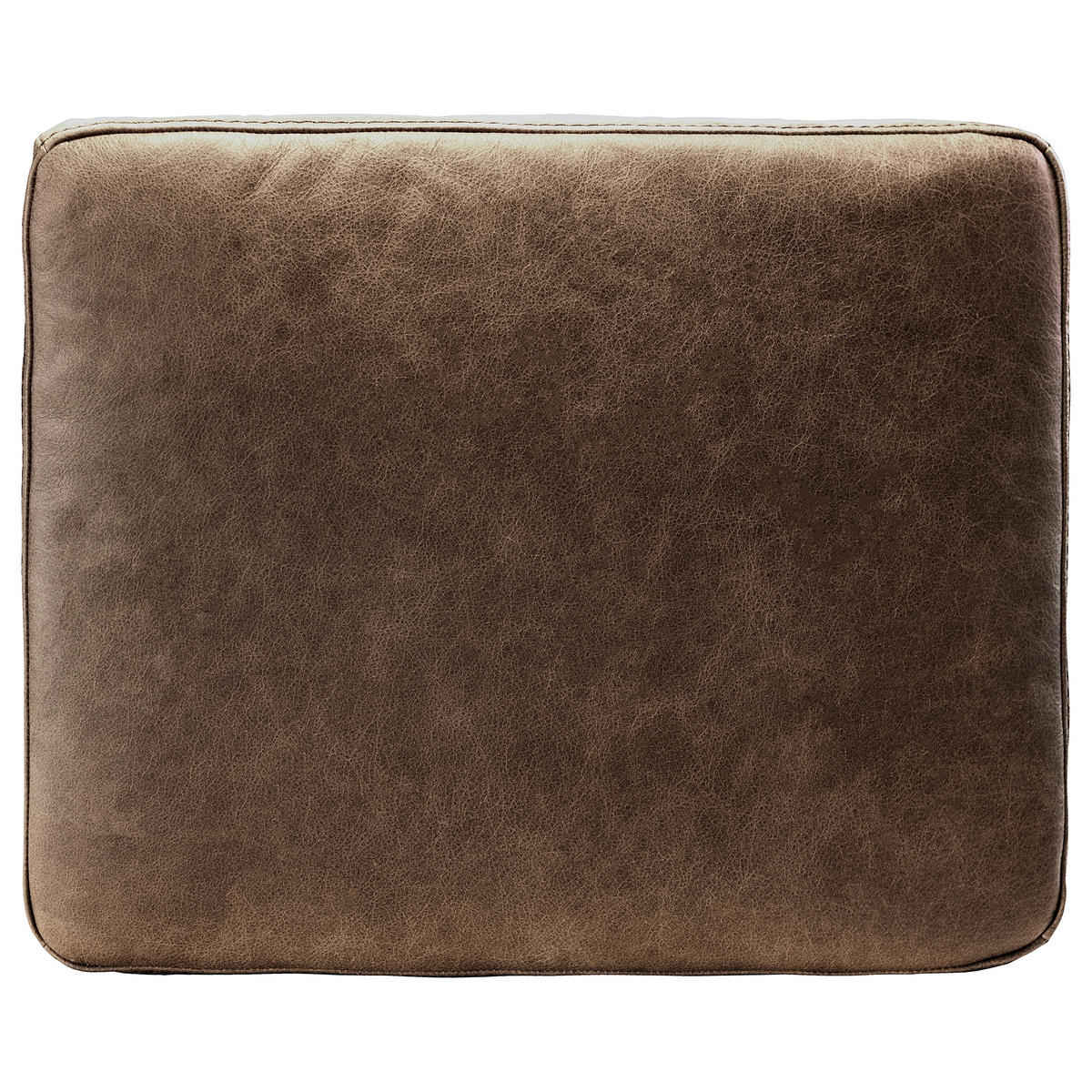 ZIERKISSEN SPRING  - Dunkelbraun, Design, Leder/Textil (52/42/7cm) - Livetastic