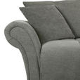 BIGSOFA Flachgewebe Grau, Olivgrün  - Schwarz/Olivgrün, KONVENTIONELL, Holz/Textil (290/78/115cm) - Carryhome