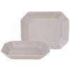 SCHÜSSELSET Streat Food 2-teilig 22/17 cm  - Creme, Basics, Keramik (22/17cm) - Creatable