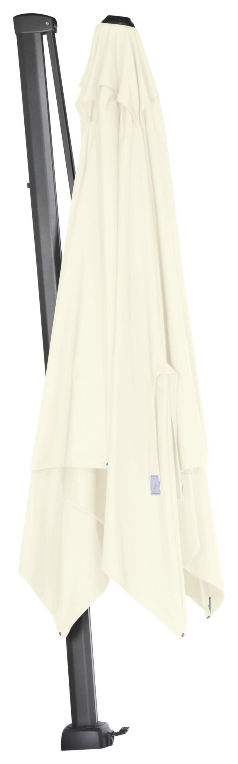 AMPELSCHIRM  300/300 cm  - Anthrazit/Creme, KONVENTIONELL, Textil/Metall (300/300cm) - Siena Garden