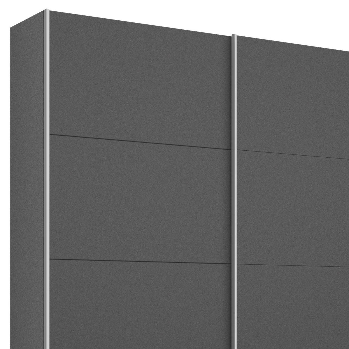 SCHWEBETÜRENSCHRANK 271/210/62 cm 3-türig Grau  - Alufarben/Grau, MODERN, Holzwerkstoff/Metall (271/210/62cm) - Rauch Möbel