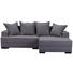 WOHNLANDSCHAFT in Textil Grau - Schwarz/Grau, KONVENTIONELL, Holz/Textil (238/148cm) - Carryhome WOHNLANDSCHAFT in Textil Grau - Schwarz/Grau, KONVENTIONELL, Holz/Textil (238/148cm) - Carryhome