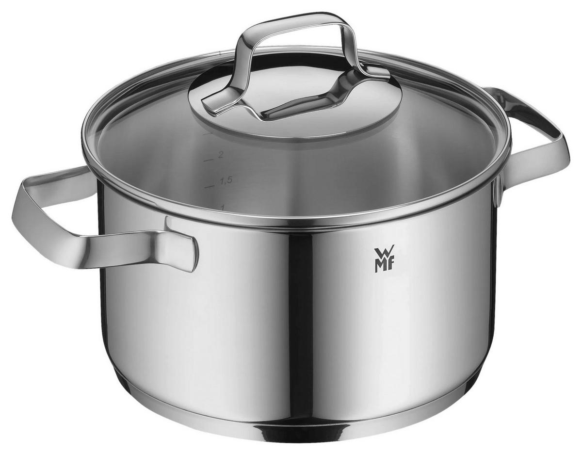 KOCHTOPFSET Belmonte 5-teilig  - Edelstahlfarben, Basics, Metall - WMF
