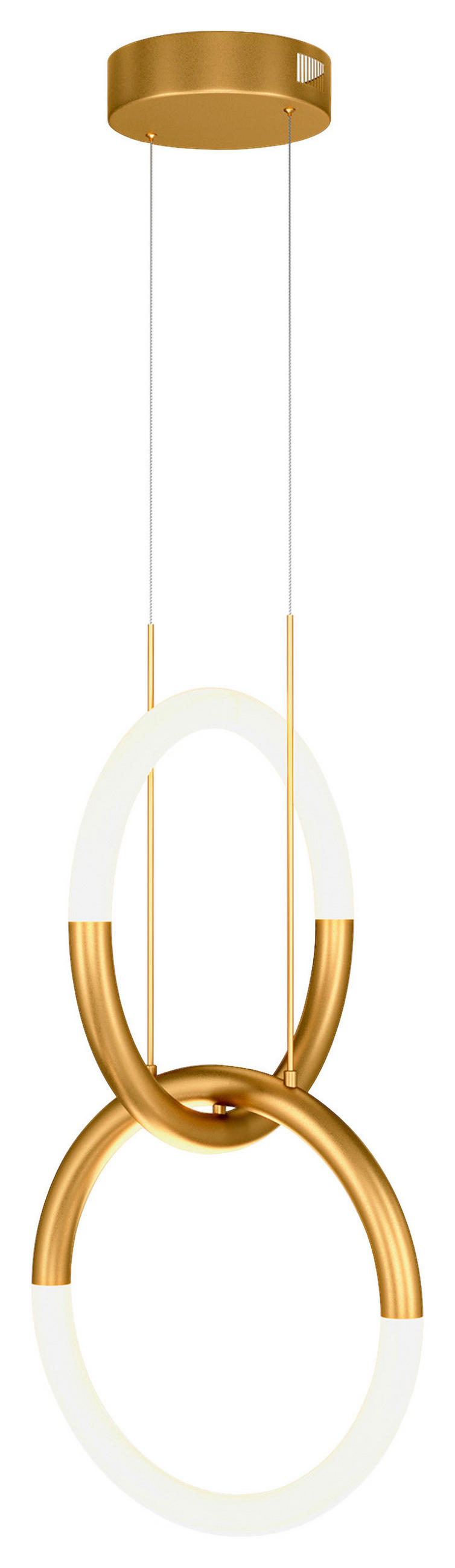 PENDELLEUCHTE 34/55/34 cm  - Goldfarben, Trend, Metall (34/55/34cm) - MAYTONI