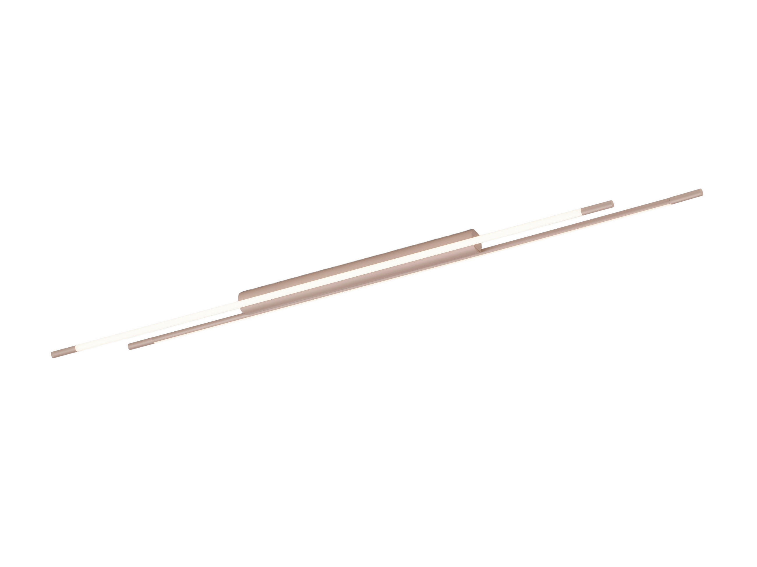 LED-DECKENLEUCHTE Leda 150/6,5/5 cm   - Cappuccino, Design, Kunststoff/Metall (150/6,5/5cm) - Helestra