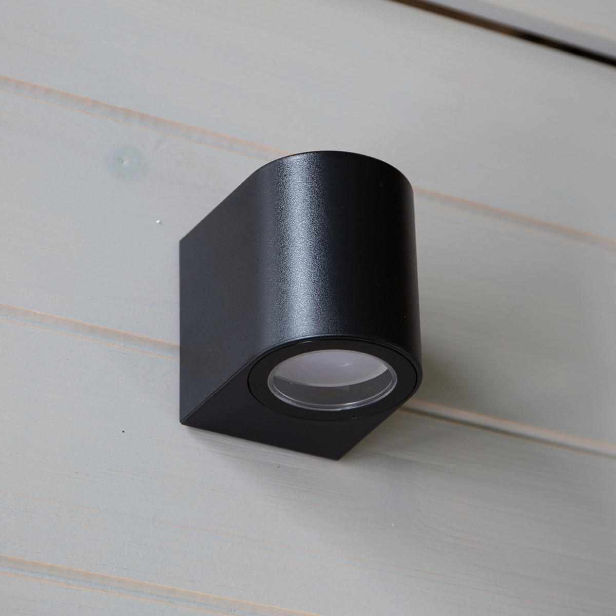 AUßENLEUCHTE 6,8/8,9/8 cm   - Grau, Basics, Kunststoff (6,8/8,9/8cm) - Globo