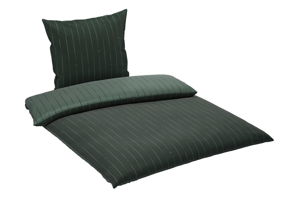 WENDEBETTWÄSCHE STRIPES DK Satin 200/200 cm  - Grün, Design, Textil (200/200cm) - Dieter Knoll