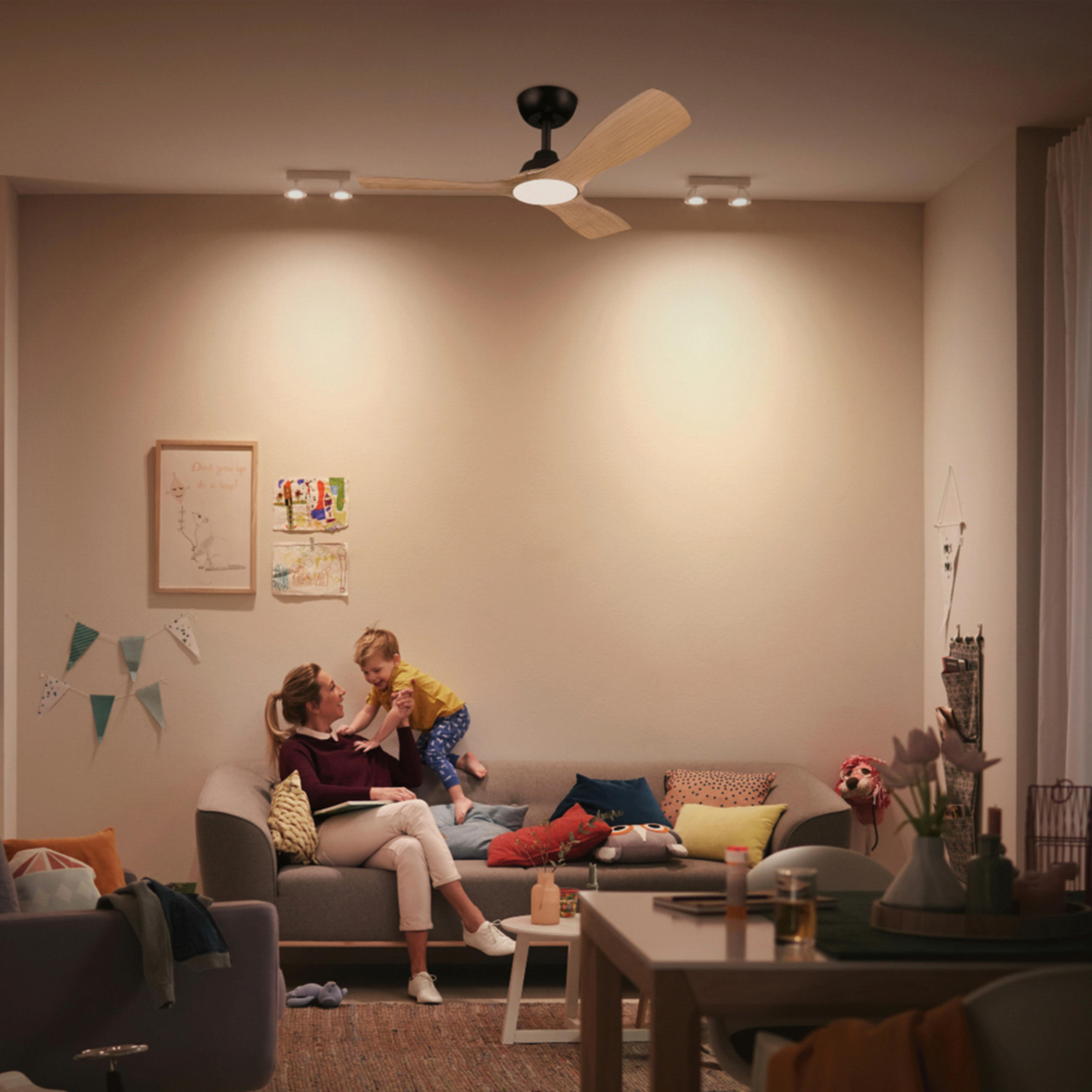 Thumbnail - Philips Vemntilator, Kunststoff, 106x31x106 cm, Lampen & Leuchten, Innenbeleuchtung, Deckenleuchten