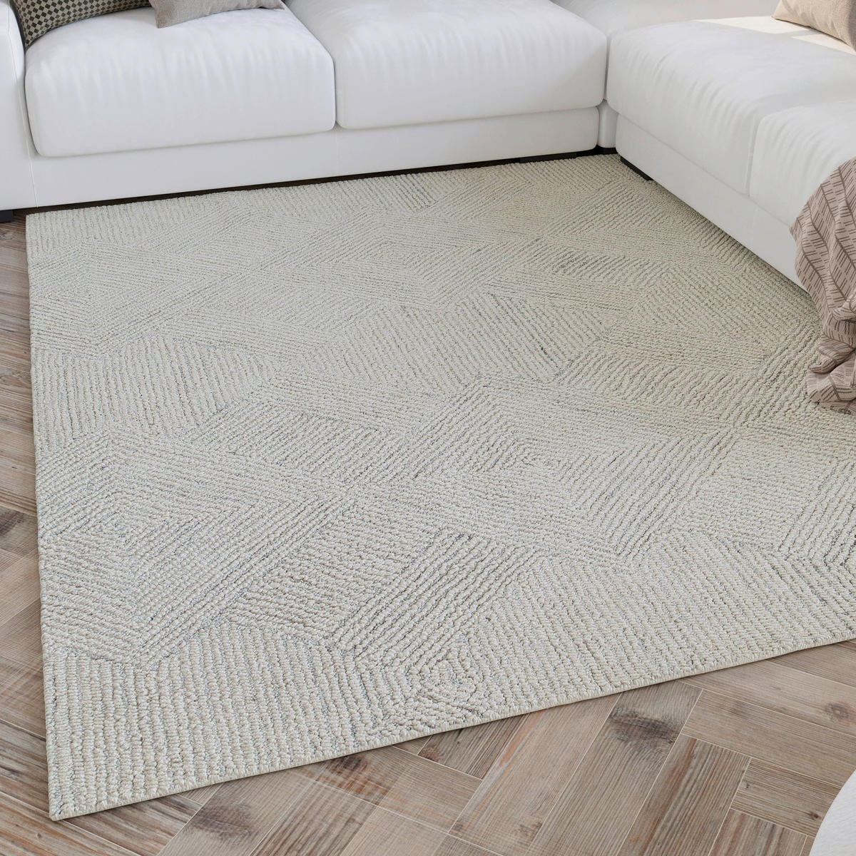 WEBTEPPICH 140/200 cm Hamptons Thirtythree  - Elfenbein, Design, Textil (140/200cm) - WECON HOME