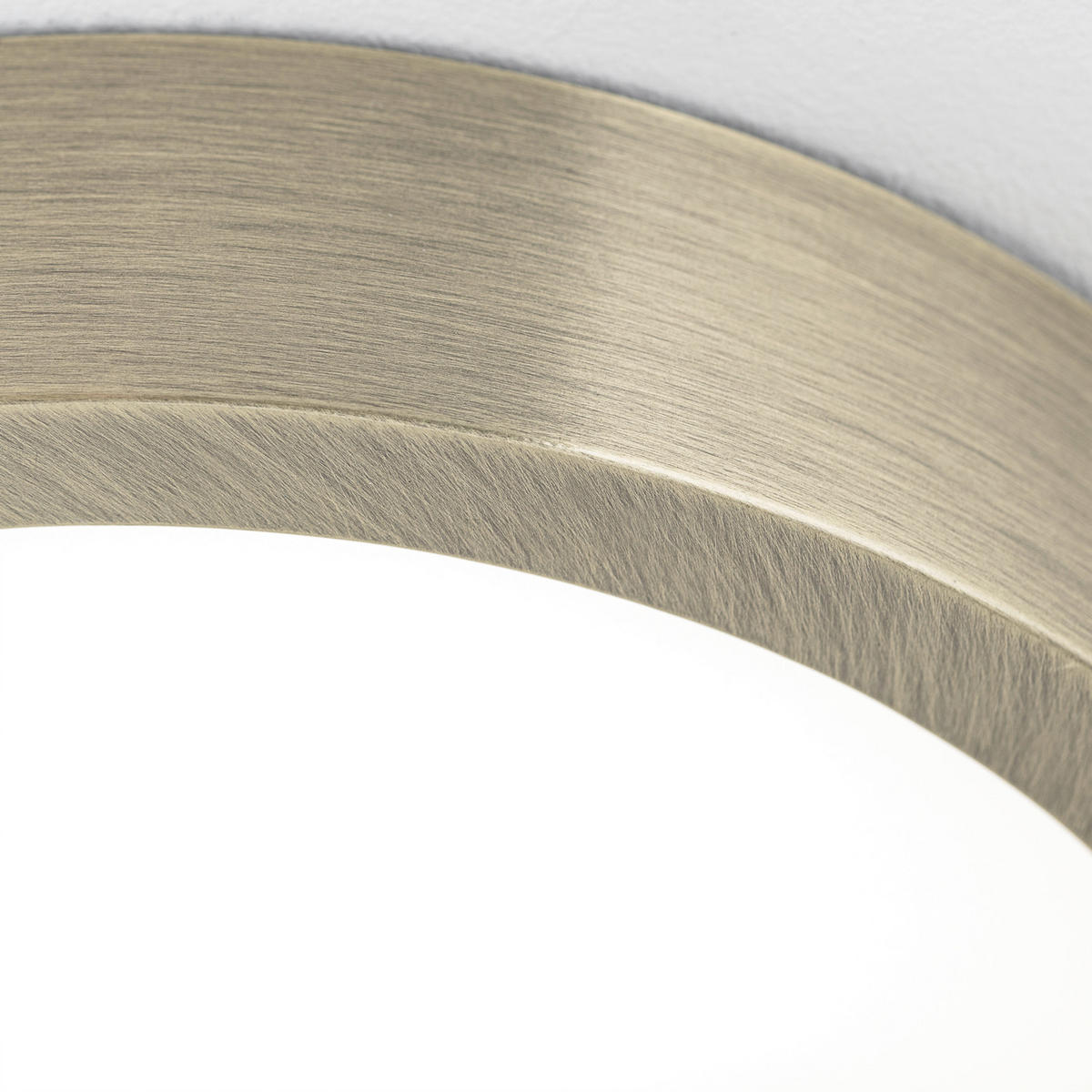 LED-DECKENLEUCHTE Prism 14/2,4 cm   - Bronzefarben, Basics, Glas/Metall (14/2,4cm)