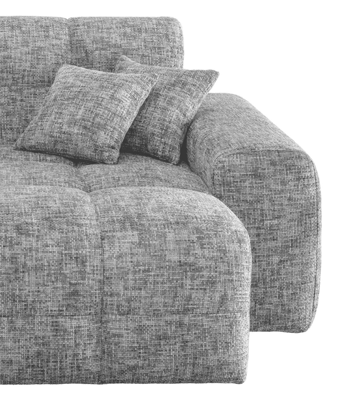 XXL-SESSEL - Silberfarben, MODERN, Kunststoff/Textil (181/87/155cm) - Livetastic