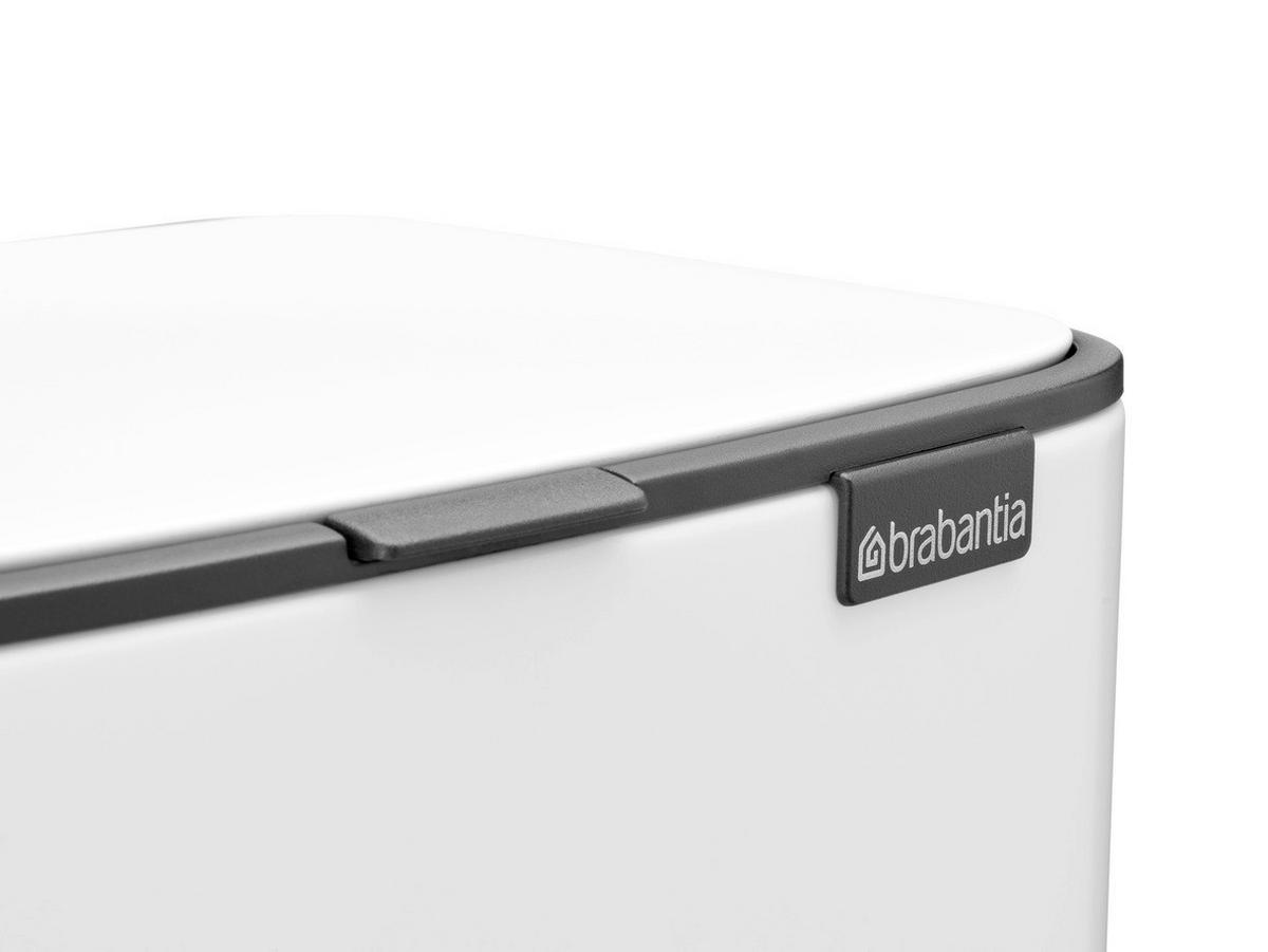 KOŠ S NOŽNOM PAPUČICOM  12 l  Bo  - bijela/antracit, Design, metal/plastika (29/36,5/25,5cm) - Brabantia