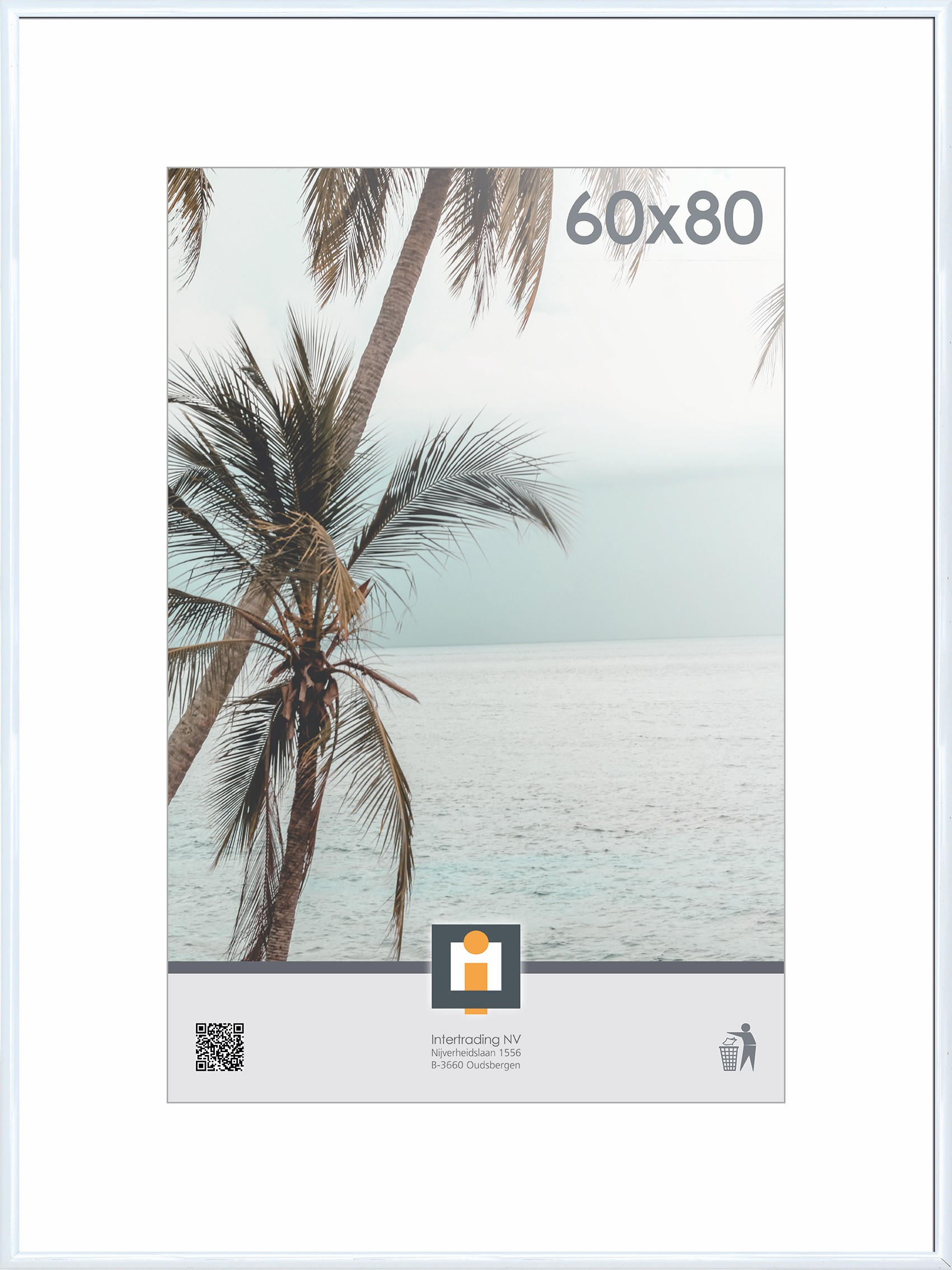OKVIR ZA SLIKE     60/80 cm     - bijela, Basics, staklo/plastika (60/80cm)