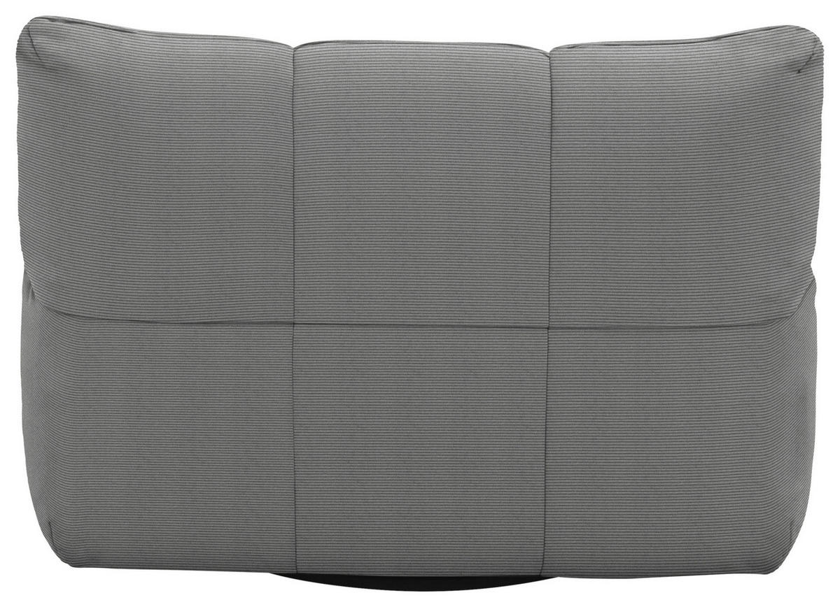 SESSEL Feincord Grau  - Schwarz/Grau, Design, Kunststoff/Textil (112/85/108cm) - Pure Home Lifestyle