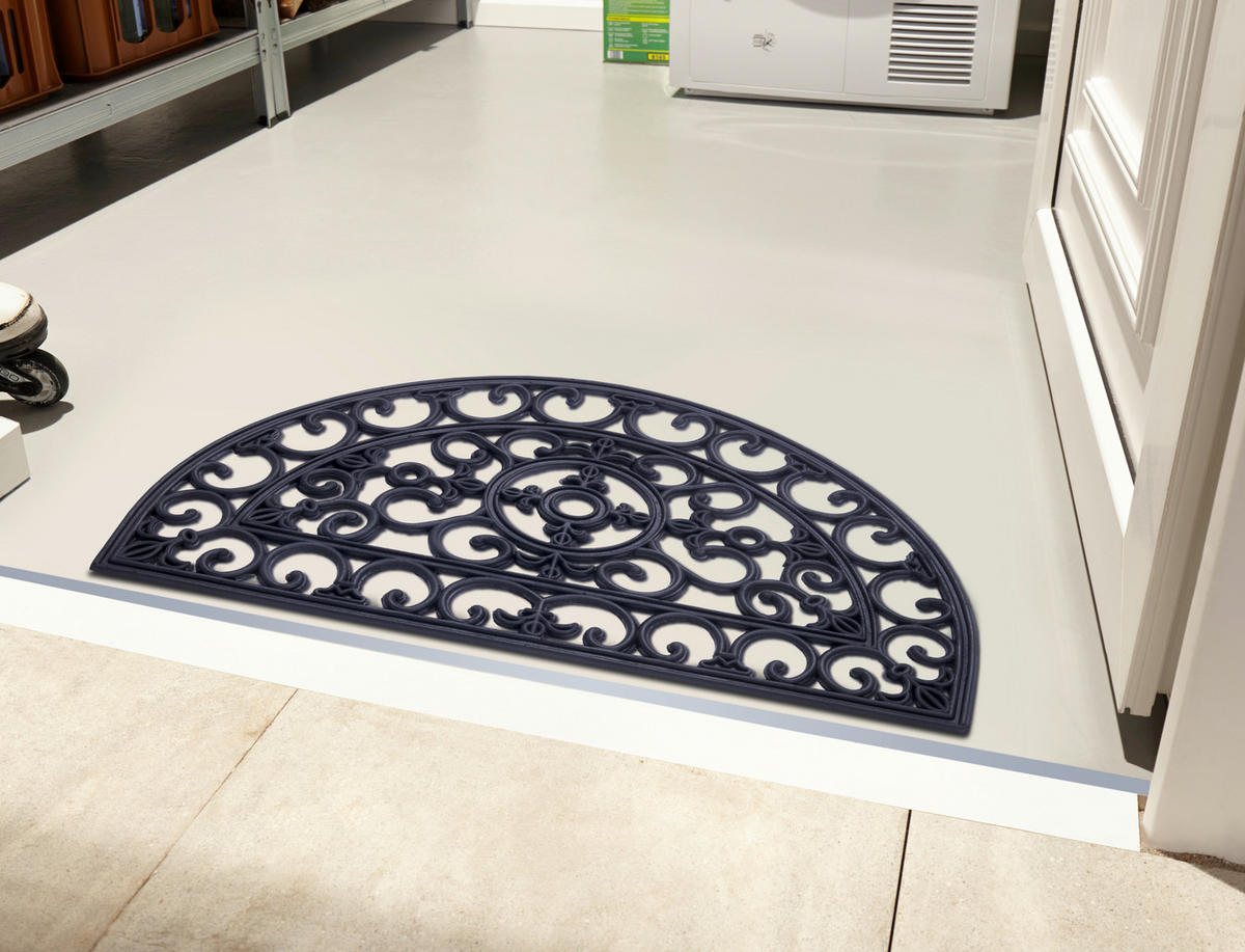 FUßMATTE  45/75 cm  Schwarz  - Schwarz, Basics, Kunststoff (45/75cm)