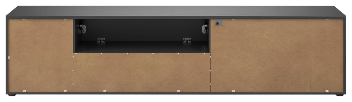LOWBOARD Style  in 225/53,9/40 cm  - Chromfarben/Anthrazit, Basics, Glas/Holzwerkstoff (225/53,9/40cm)