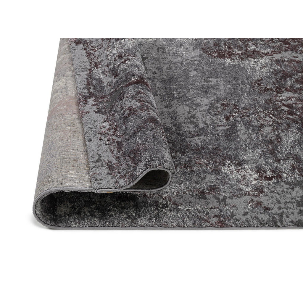 Thumbnail - Novel Vintage-Teppich Timeline Quantum, Aubergine, Beige, Textil, Abstraktes, rechteckig, 80x150 cm, Teppiche & Böden, T...