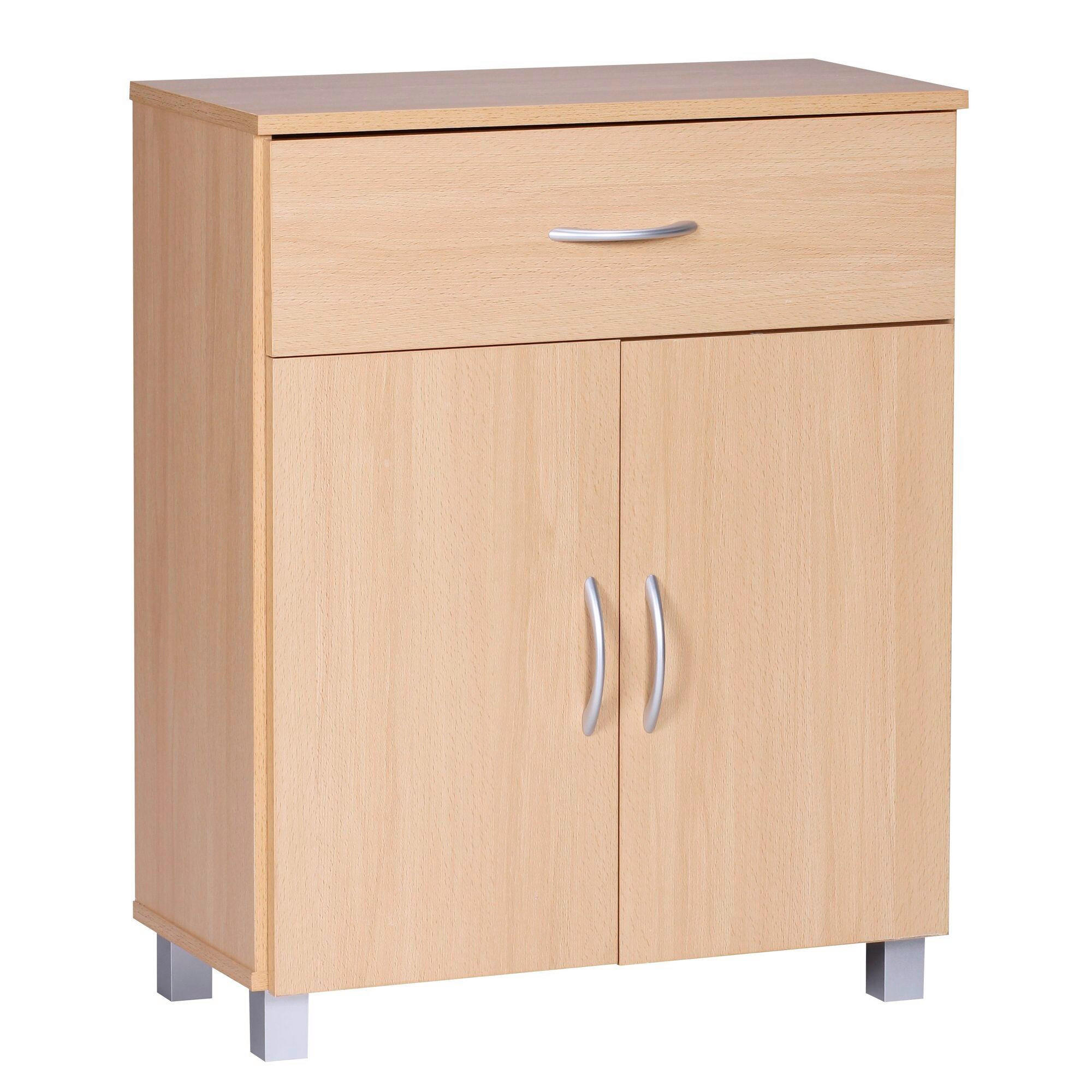 SCHUHSCHRANK  in 60/75/30 cm  - Buchefarben/Grau, Design, Holzwerkstoff/Kunststoff (60/75/30cm) - MID.YOU