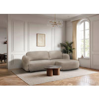 ECKSOFA VELU Beige Chenille  - Beige/Schwarz, Design, Textil (270/175cm) - MID.YOU
