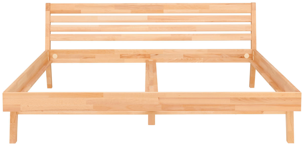 BETT 180/200 cm  in Kernbuche  - Kernbuche, MODERN, Holz (180/200cm) - MID.YOU