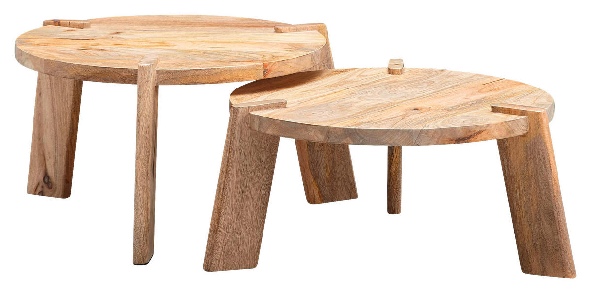 DOHÁNYZÓASZTAL SZETT fa 53/32/53 cm   - világosbarna, Modern, fa (53/32/53cm) - MID.YOU