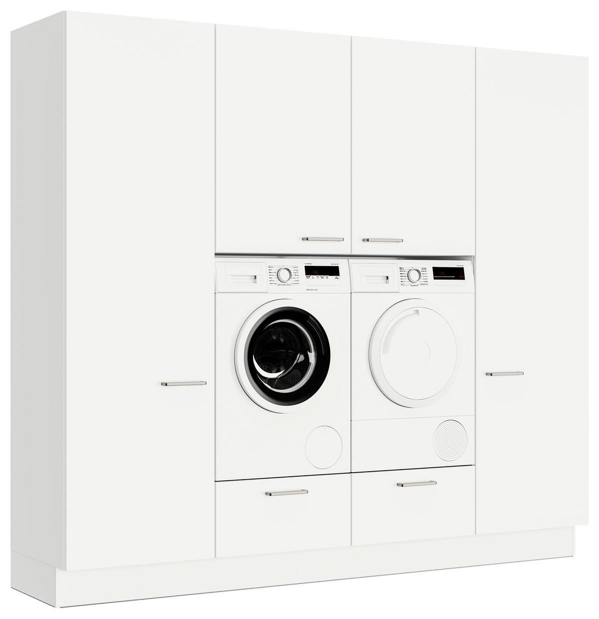 HAUSWIRTSCHAFTSRAUM 240/216,6/58,2 cm  in Weiß  - Weiß, MODERN, Holzwerkstoff (240/216,6/58,2cm) - Nobilia