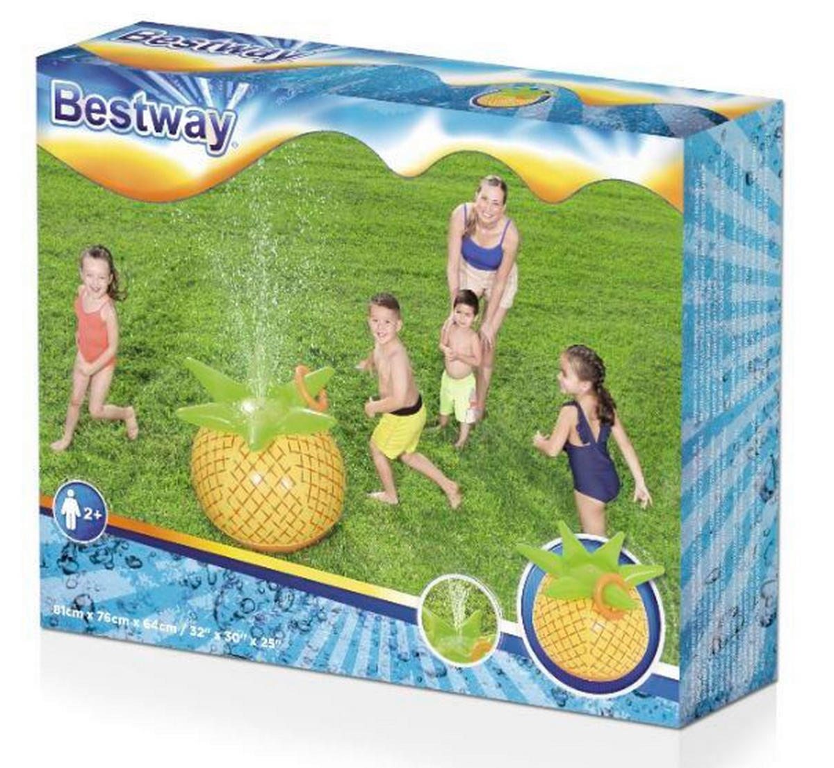 STENA ZA IGRO Z VODO - rumena/zelena, Basics, tekstil (30/24/5,5cm)