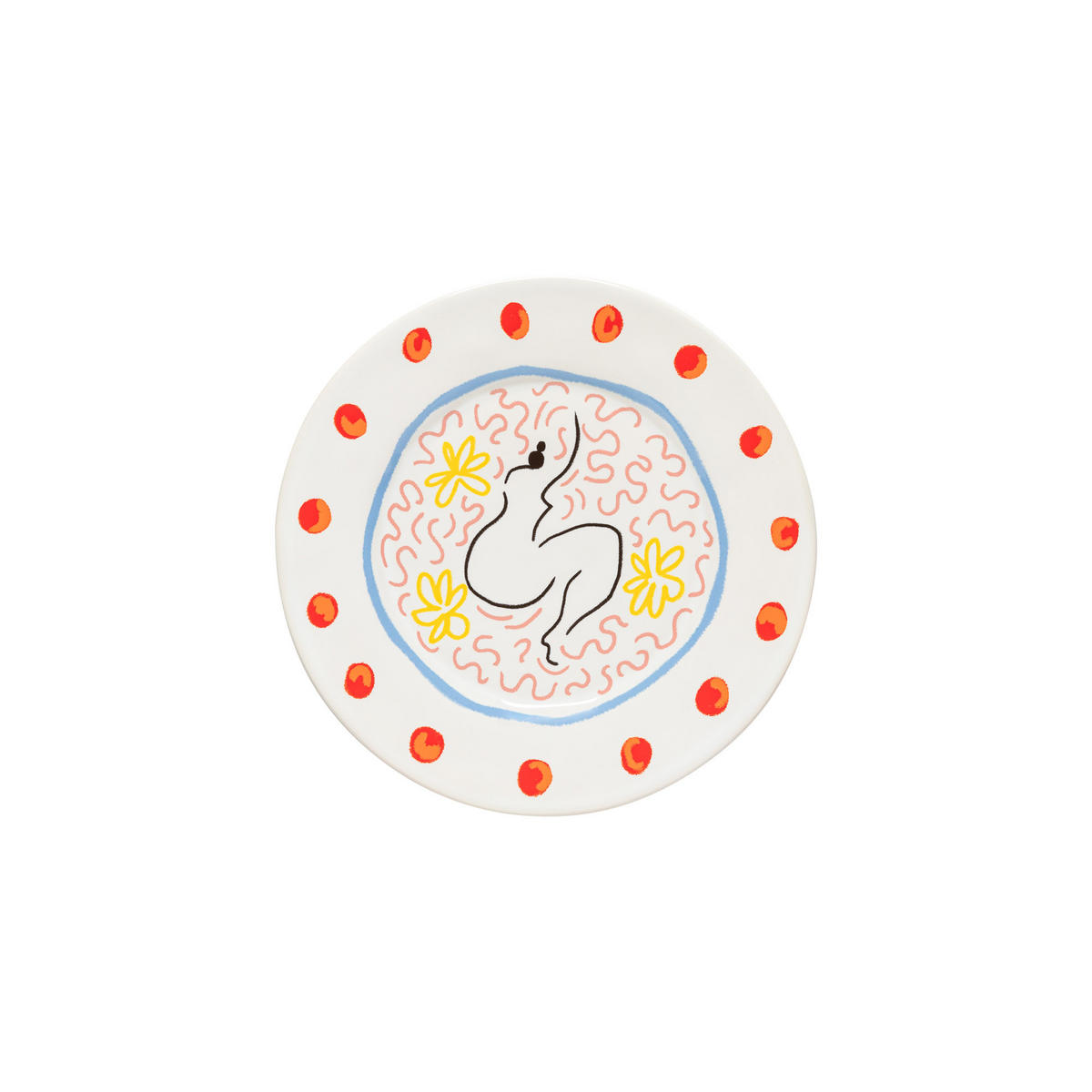 DESSERTTELLERSET Multicolor 6-teilig 22 cm SUMMER BLISS  - Multicolor, Basics, Keramik (22cm) - Costa Nova