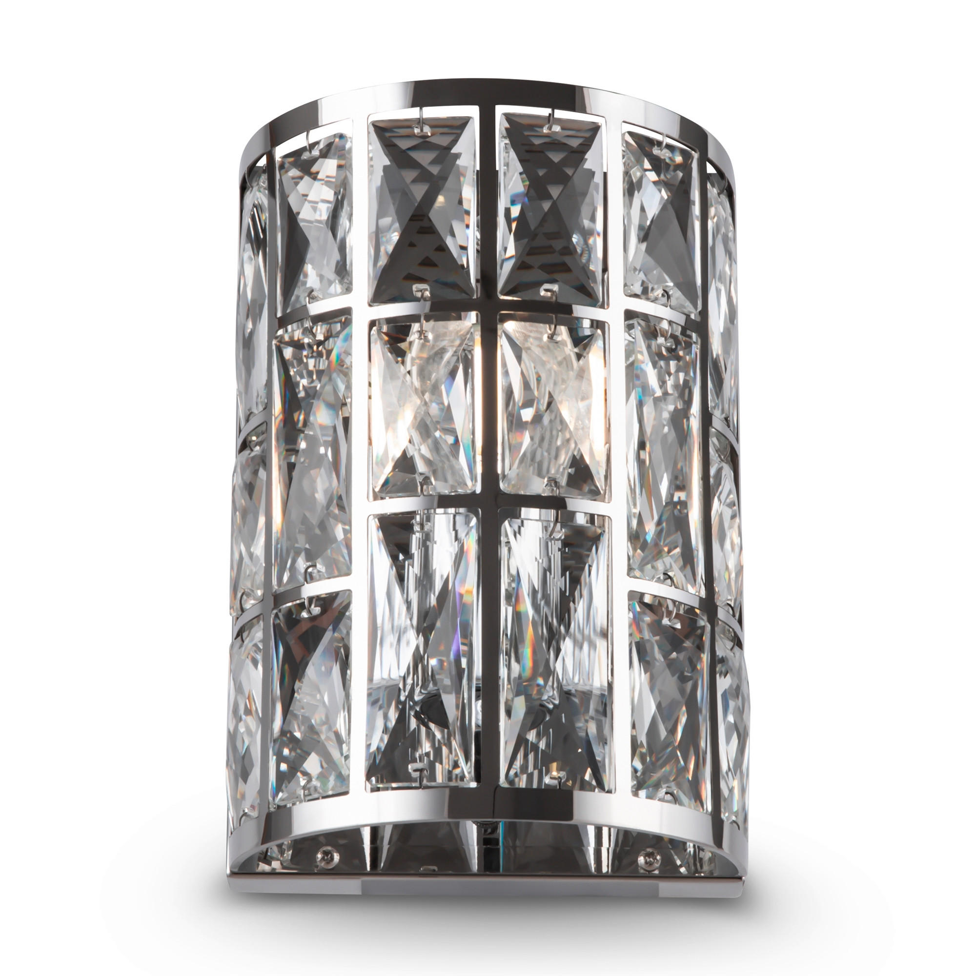 WANDLEUCHTE - Chromfarben/Transparent, Trend, Glas/Metall (14.7/10/21.2cm) - MAYTONI