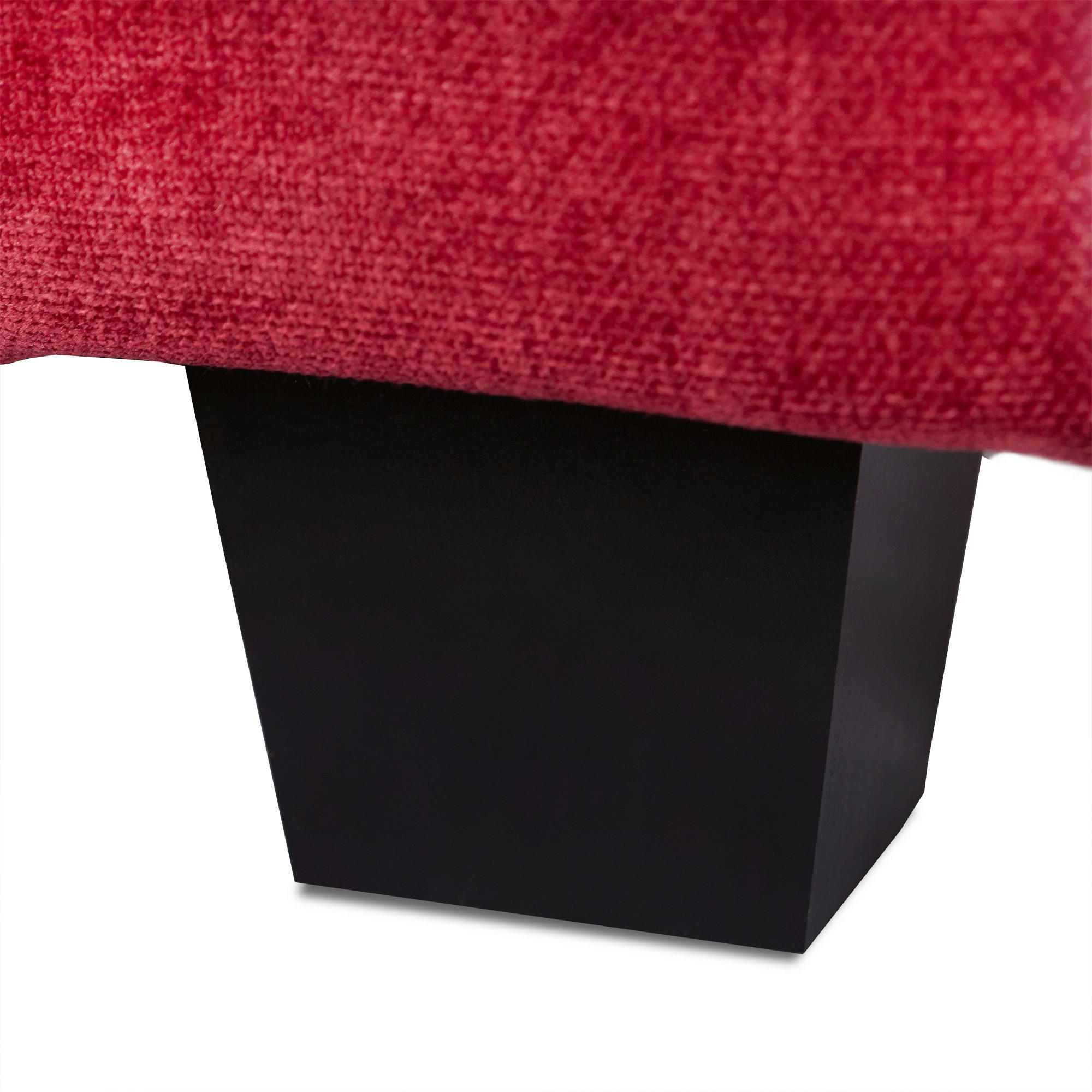 SOFFA i svart, vinröd  - vinröd/svart, Basics, trä/textil (328/86/165cm) - Johann Jakob