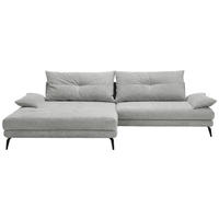 HÖRNSOFFA i flatväv ljusgrå  - ljusgrå/svart, Design, metall/textil (176/294cm) - MID.YOU