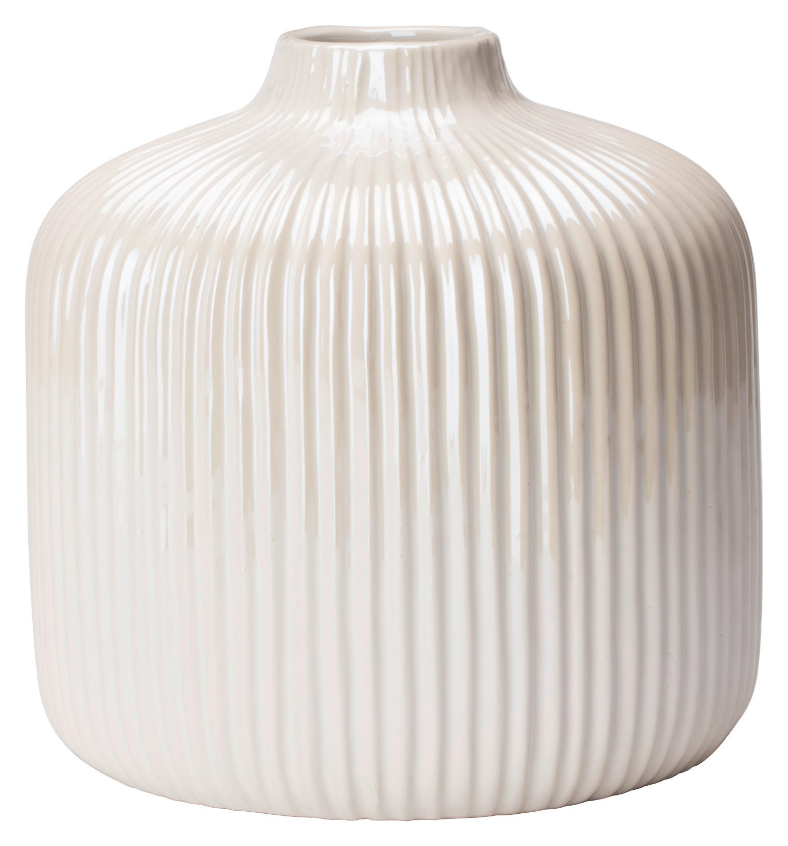 VAS 16 cm  - vit, Design, keramik (16/16cm) - Ambia Home