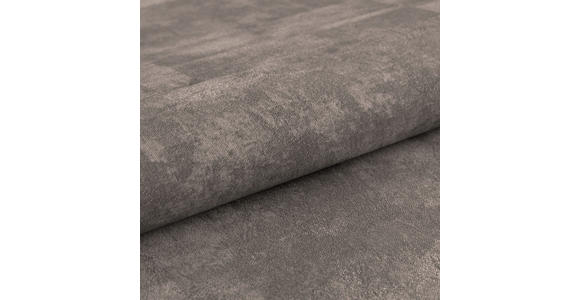 SCHLAFSOFA Chenille Graphitfarben Rückenkissen, Armlehnenkissen, Bettkasten, Schlaffunktion, Rücken echt  - Schwarz/Graphitfarben, KONVENTIONELL, Textil/Metall (203/94/96cm) - Carryhome