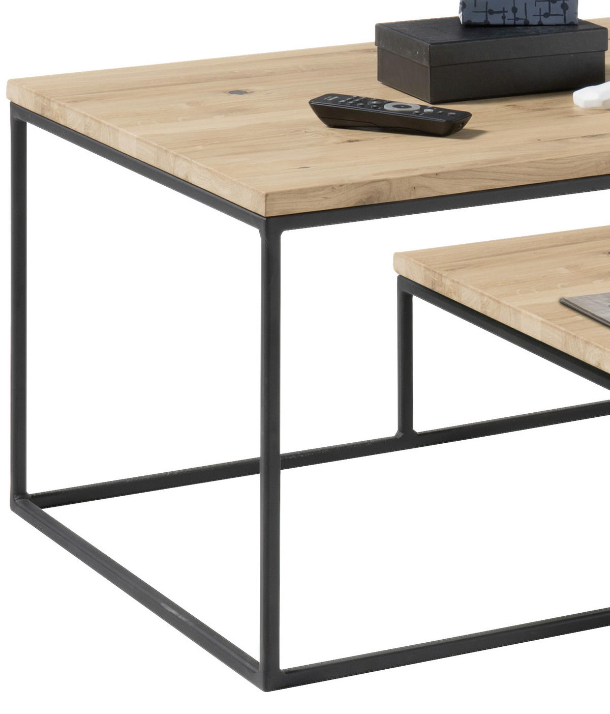 SOFFBORD i trä, metall 110/60/42 cm  - svart/ekfärgad, Design, metall/trä (110/60/42cm) - Livetastic