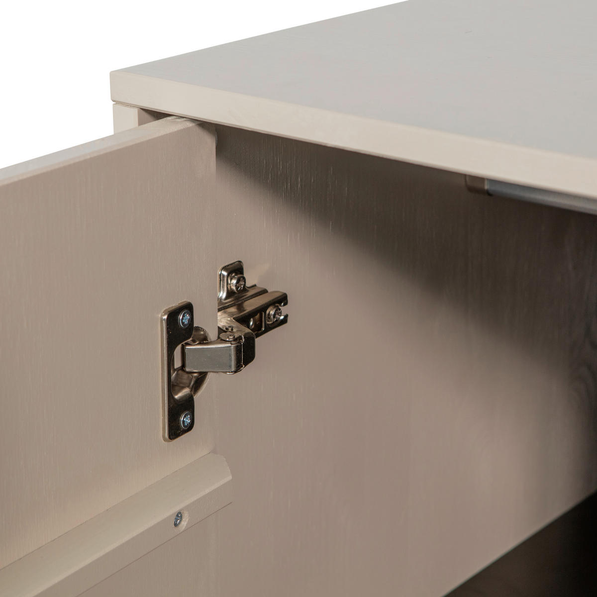 DREHTÜRENSCHRANK  in Grau  - Grau, Design, Holz (100/110/58cm) - Livetastic