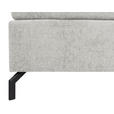 BOXSPRINGBETT 160/200 cm in Hellgrau - Hellgrau/Schwarz, Design, Textil/Metall (160/200cm) - Esposa
