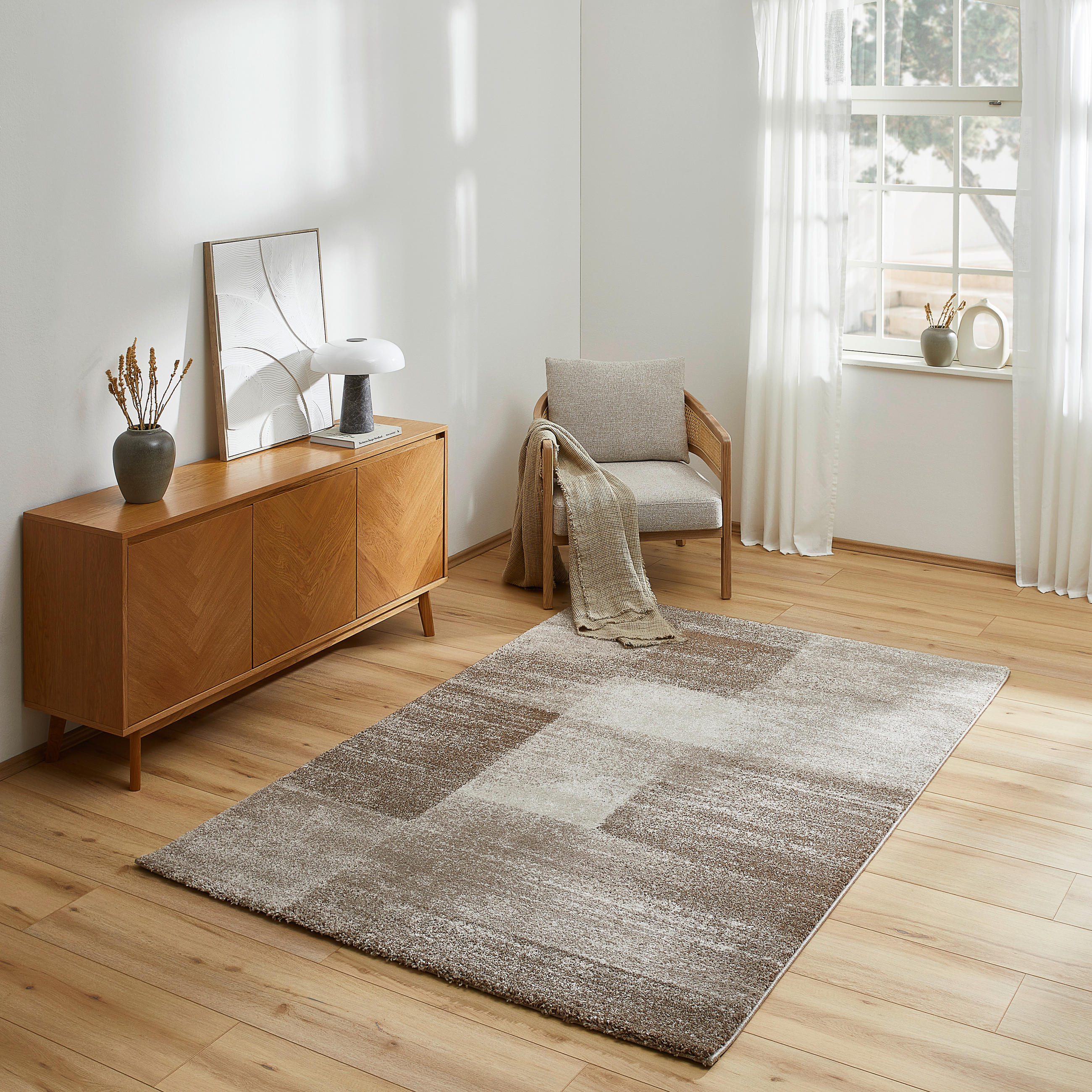 WEBTEPPICH 160/230 cm  - Braun, Design, Textil (160/230cm) - Novel
