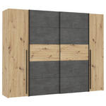 KLEIDERSCHRANK  in Grau, Eiche Artisan  - Eiche Artisan/Grau, KONVENTIONELL, Holzwerkstoff/Kunststoff (270,3/210/61,2cm) - Carryhome