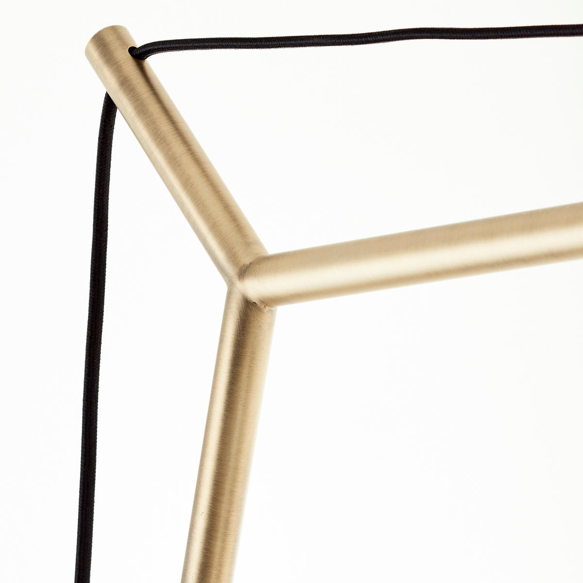 STEHLEUCHTE 160/192,5/50 cm   - Messingfarben/Schwarz, Design, Textil/Metall (160/192,5/50cm) - Brilliant