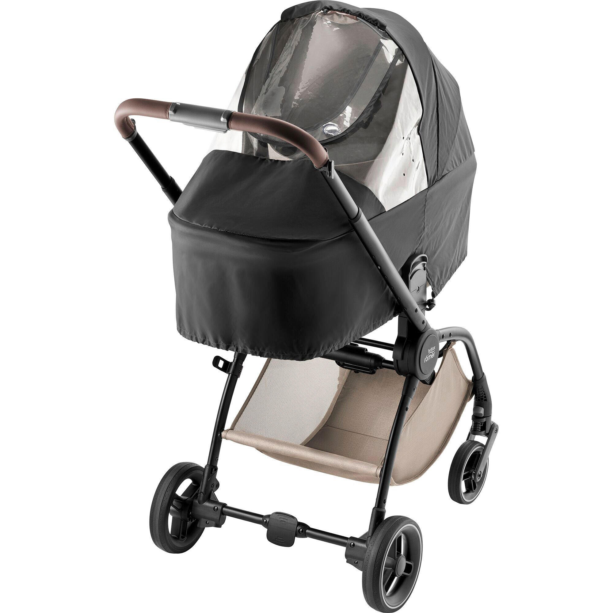 REGENVERDECK Rio Carry Cot  - Transparent/Schwarz, Basics, Textil (30/0,9/21cm) - Britax Römer