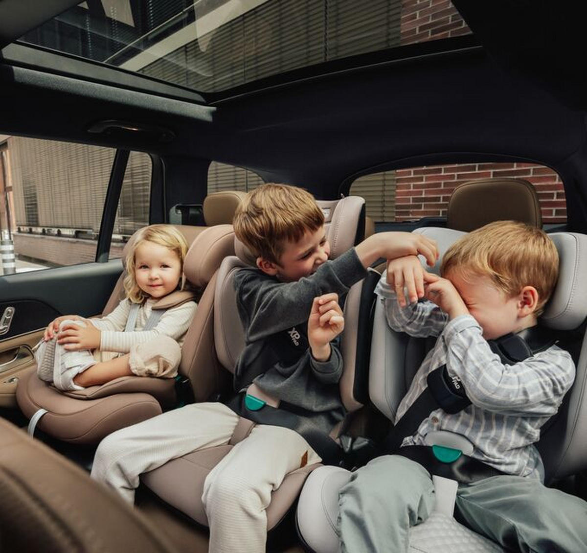 KINDERAUTOSITZ Advansafix Pro  - Greige/Hellgrau, Basics, Kunststoff/Textil (44/60/48cm) - Britax Römer
