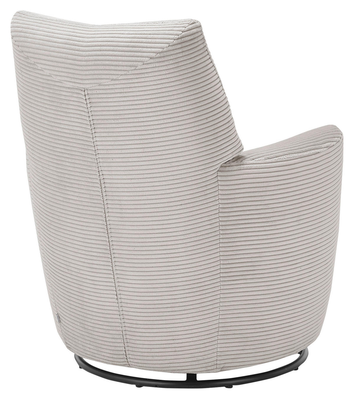 SESSEL Cord Hellgrau    - Hellgrau/Schwarz, Design, Textil/Metall (80/96/88cm) - SetOne by Musterring