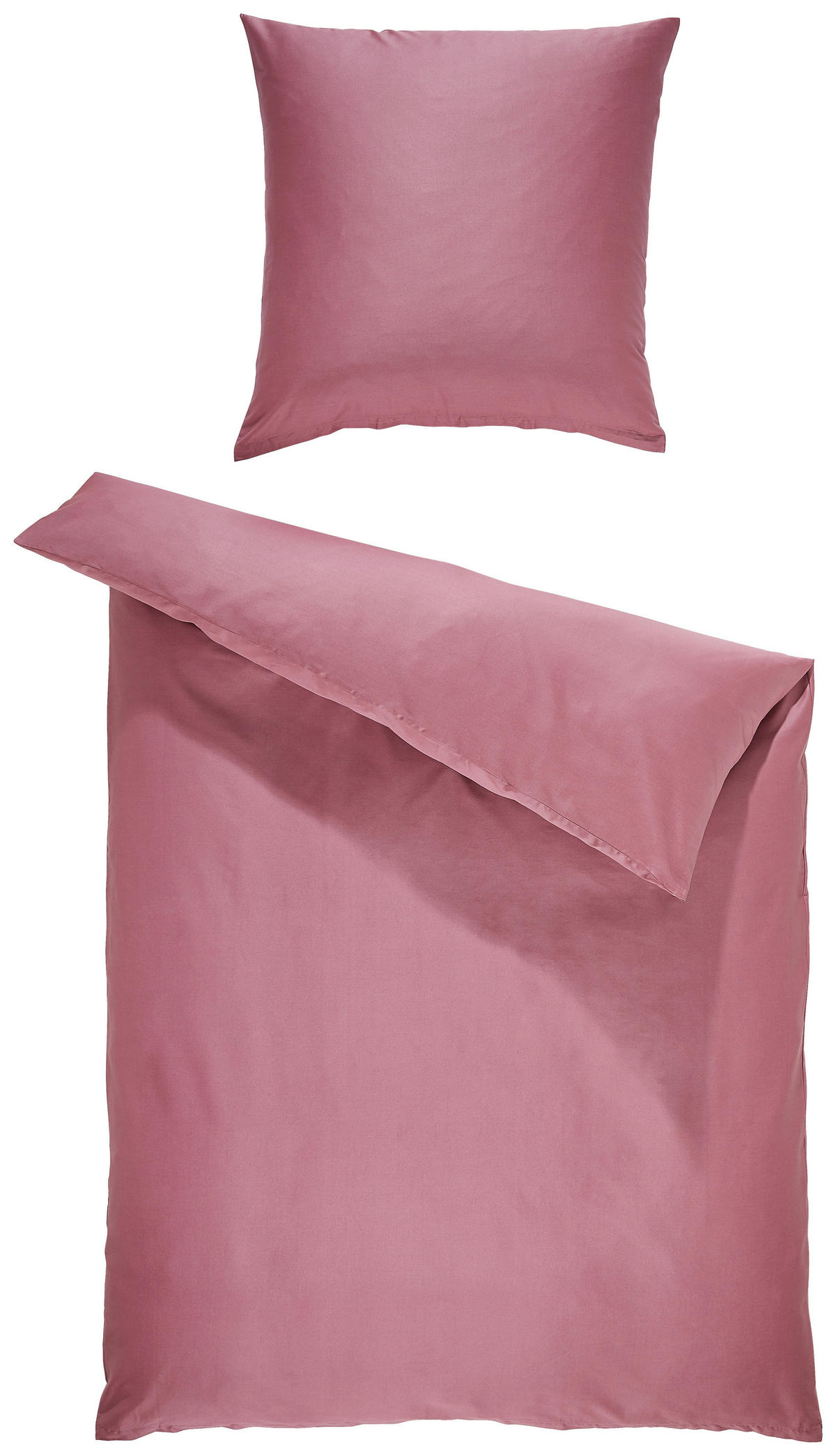 BETTWÄSCHE Satin 155/220 cm  - Pink, KONVENTIONELL, Textil (155/220cm) - Bio:Vio