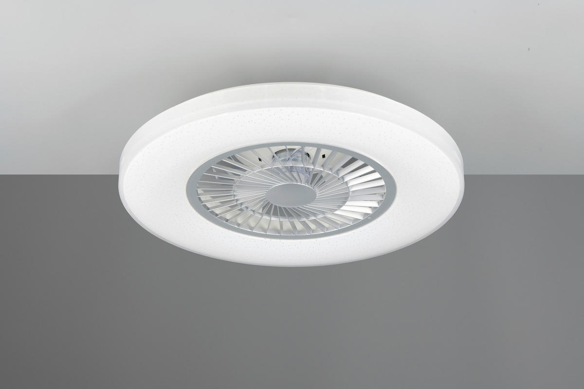 MENNYEZETI VENTILÁTOR - titánszürke/ezüstszínű, Basics, műanyag (59/15,5cm) - Mican