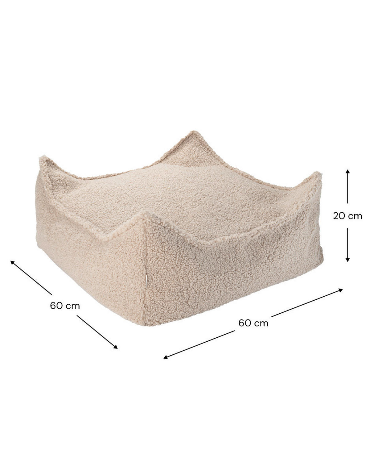 SITZSACK  - Hellbraun, Basics, Textil (60/60/20cm) - WIGIWAMA