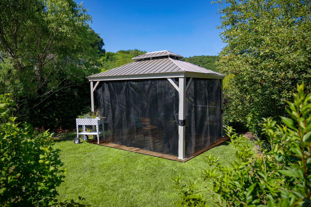 PAVILLON 363/291/298 cm   - Champagner, Basics, Metall (363/291/298cm)