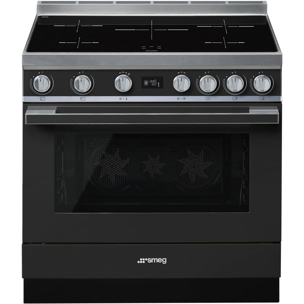 Smeg Herd Portofino Anthrazit 90x90x60 cm