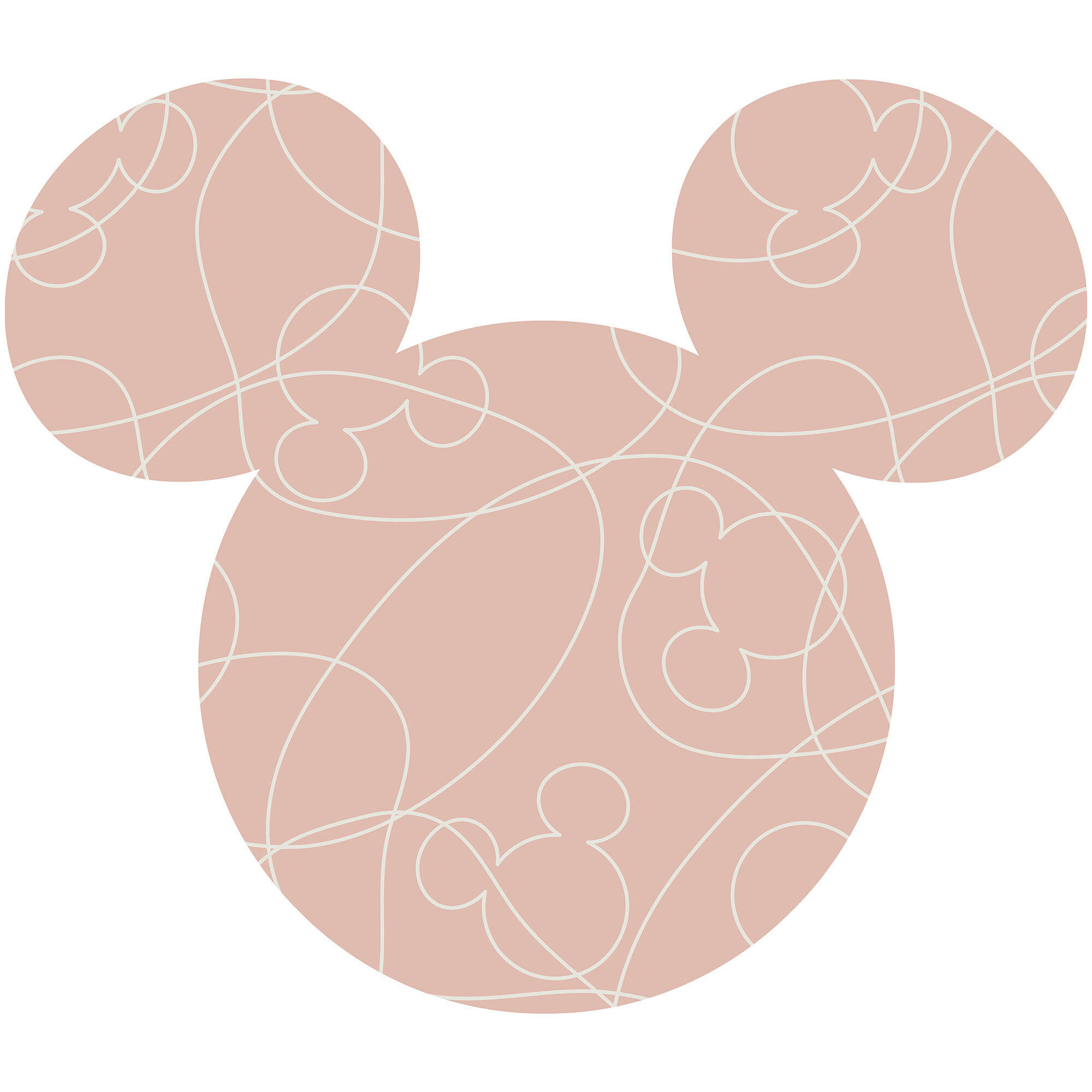 Disney Vliestapete Mickey Mouse 125x125xcm cm