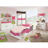BETT 90/200 cm - Rosa/Weiß, Design, Holzwerkstoff (90/200cm) - Carryhome